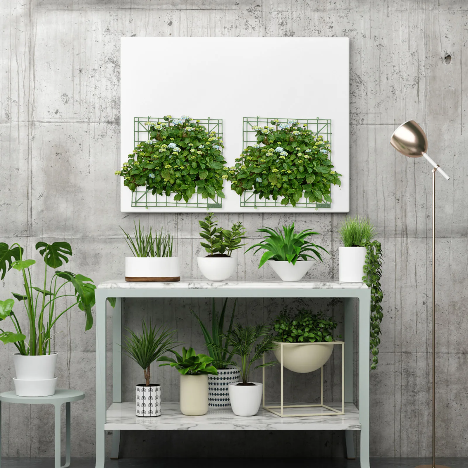 

8pcs Arrangement Grids Flower Arrangement Grids Plastic Frames Wall Racks Wedding Decor Home Office Bar DIY Panel