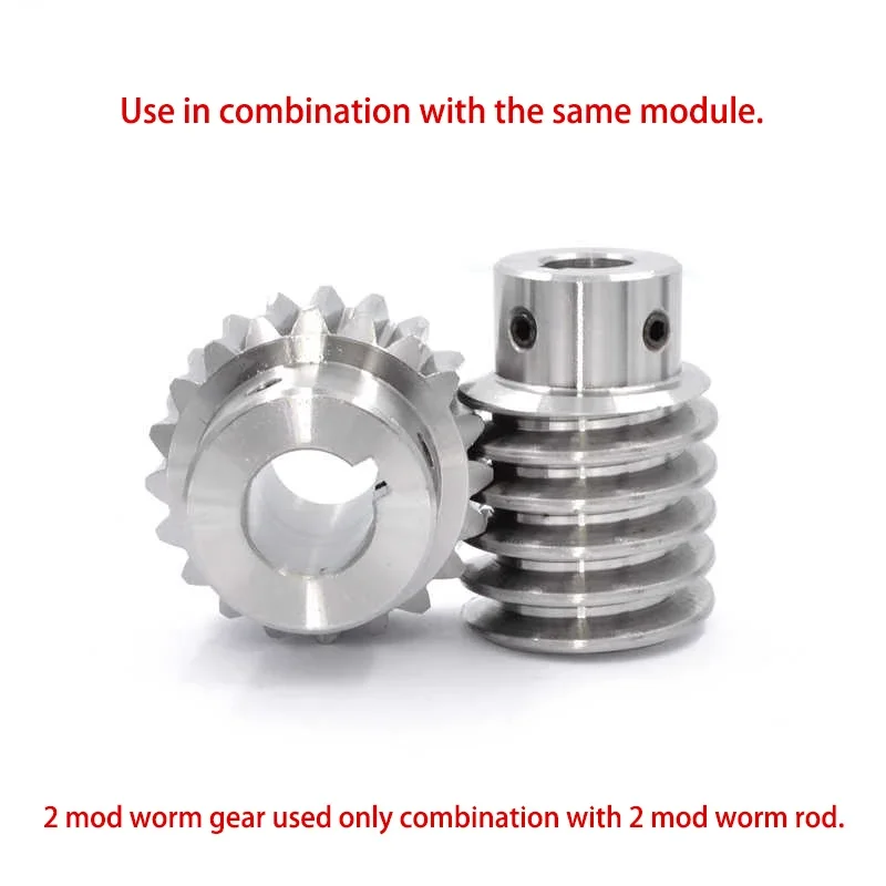1 unidad 45 #   Varilla de tornillo sin fin de acero, 2M, 20/25/30T, 2 módulos, 20 dientes-30 dientes, engranaje helicoidal, orificio redondo y orificio de chavetero
