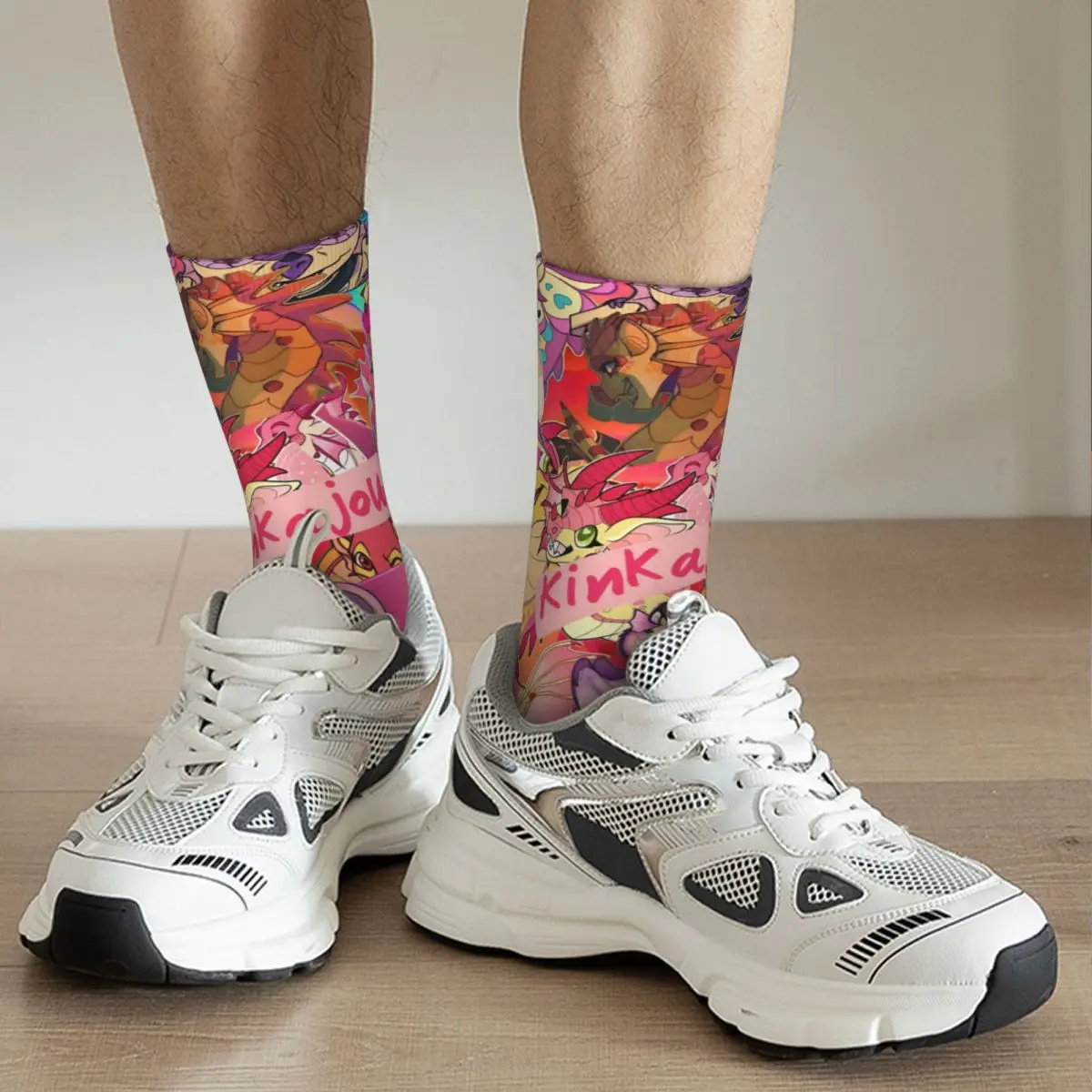 Носки Wings Of Fire Tsunami Glory And Sunny Dragon, модные чулки унисекс, дышащие велосипедные носки, весенние антибактериальные носки