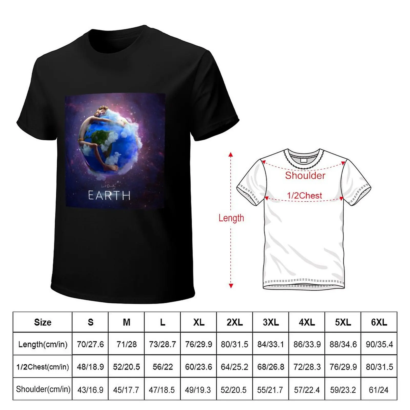 Lil Dicky Earth T-Shirt Large Size Breathable Tee