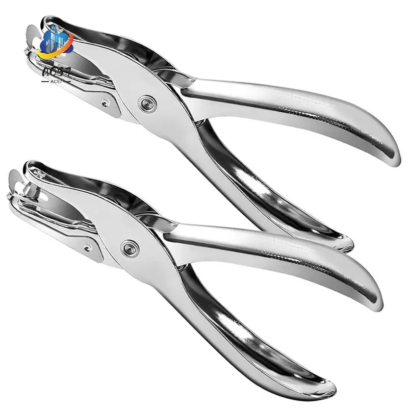 AC57-2 Pieces Small Single Hole Punch, 1/4 Inch One Hole Paper Punch With 8 Sheet Capacity Punch Accuracy