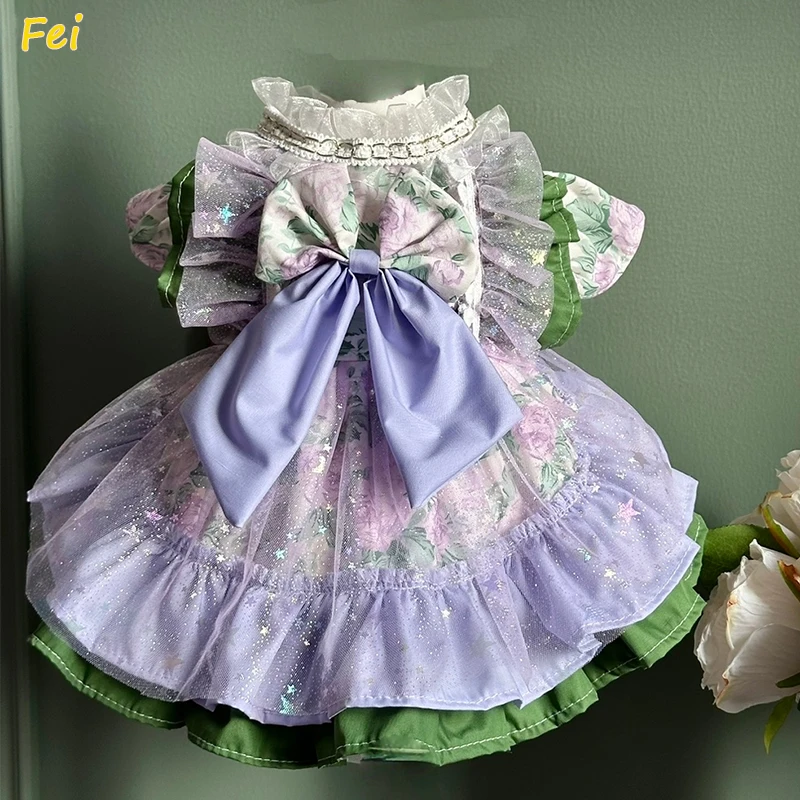 

Small Dog Dress Summer Pet Apparel Cat Skirt Chihuahua Clothing Yorkshire Terrier Pomeranian Shih Tzu Maltese Puppy Dog Clothes