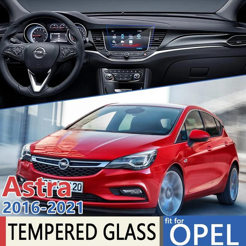 for Opel Astra K Holden Vauxhall Chevrolet Viva B16 2016~2021 Car Navigation GPS Film Touch Full Screen Protector Tempered Glass