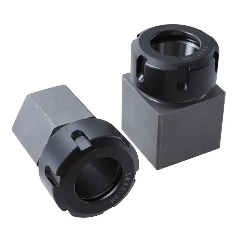 ER32 Square Collet Chuck Block Hard Steel Spring Chuck Holder For CNC Lathe Engraving Machine Accessories BB