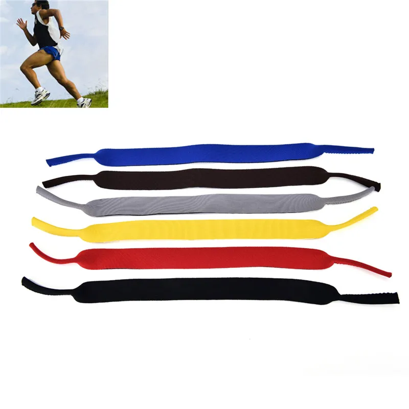 Neoprene Stretchy Sports Band Strap, Espetáculo, Óculos, Óculos De Sol, Suporte Do Cabo, Novo