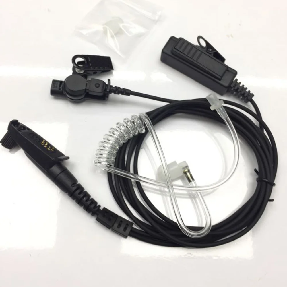 Auricular de tubo de aire con micrófono para Motorola GP328Plus GP344 GP388 GP328-Plus Anysecu F22 F25 W5