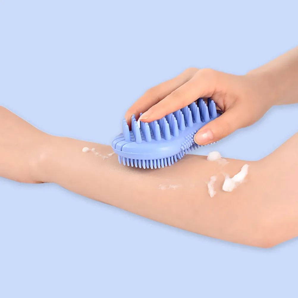 

Bath Brush Silicone Body Scrubber Shower Brushes Bathing Tools Massage Cleaner Exfoliating For Home Use Premium Material