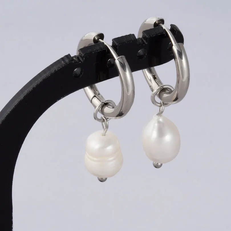 Stainless Steel Hoop Earrings for Women Men Fashion Jewelry