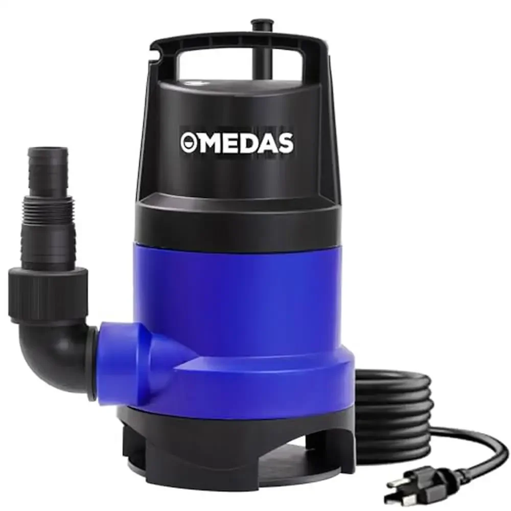 

1HP Submersible Pump 3434GPH Clean/Dirty Water Portable Utility Pump 16.4ft Cord Swimming Pool Garden Basement Reliable Design