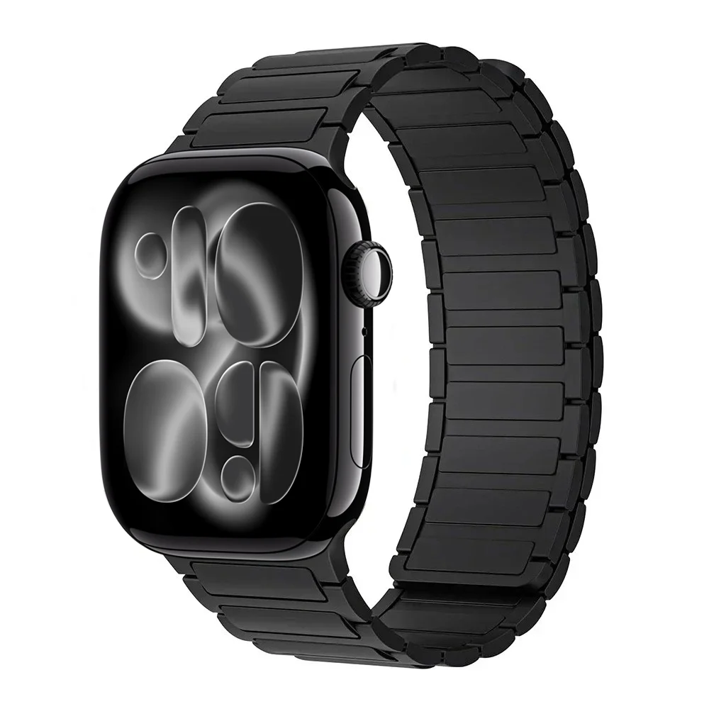 New Sport Silicone Strap for Apple Watch Band Ultra 3 49mm 11 10 46mm 42mm Magnetic Bracelet iWatch 9 8 7 6 5 SE 45/41mm 44/40mm