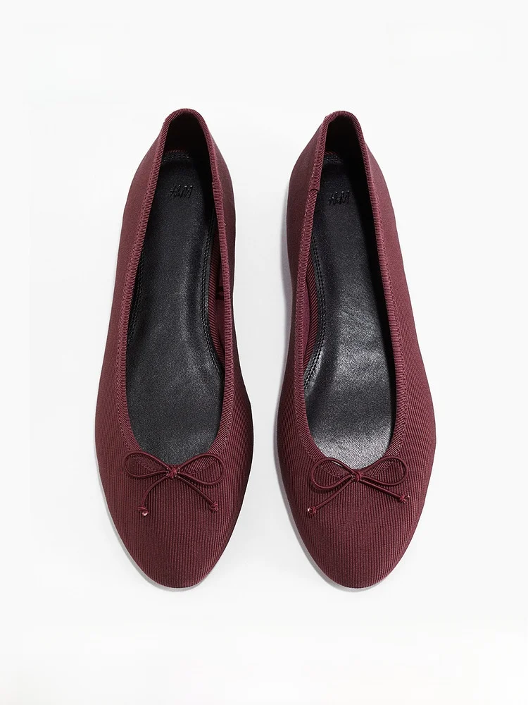 

H&M Summer New Women's Ballet Flat Shoes Slip-On Fashion Single Shoes Pointed Toe Flat Heel Casual All Seasons