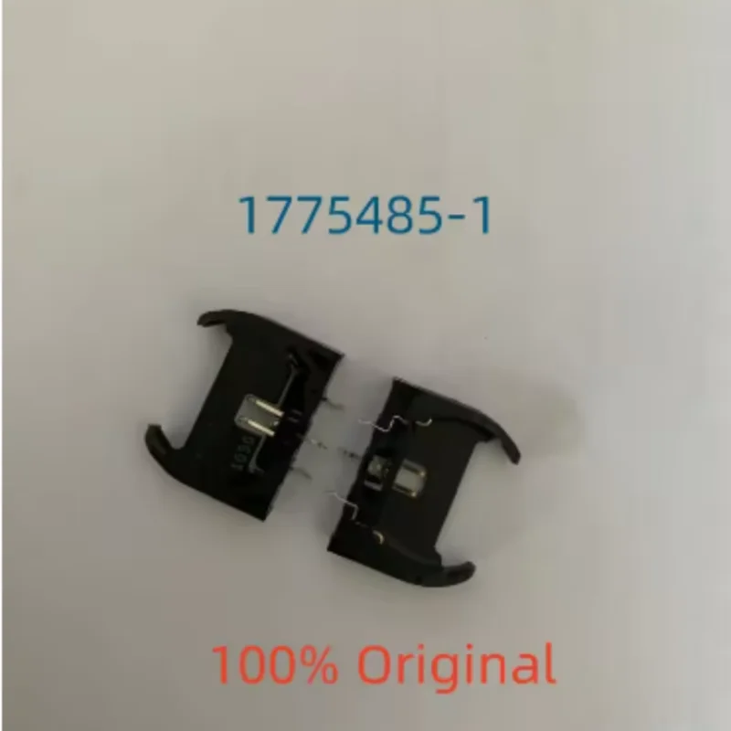 10PCS 1775485-1 Coin Cell Battery Holder For CR2032 Vertical Through Hole PCB Mount Battery Socket Original Electronic