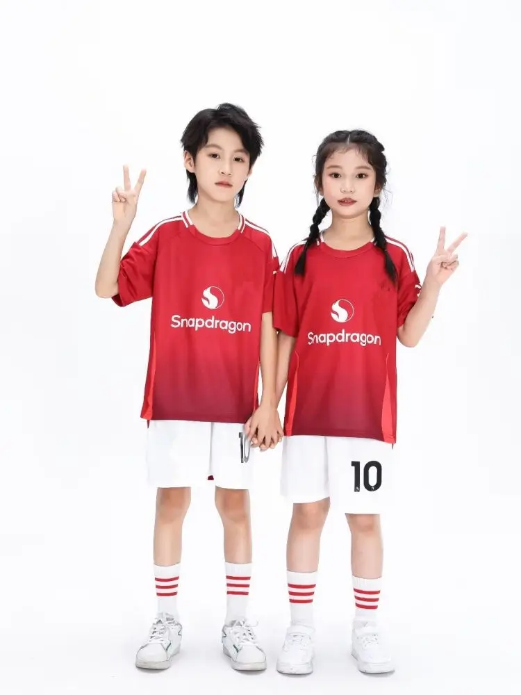 children's  sport set boy girl  B.FERNANDES Fans shirt Training wear men and kids games  football kits Leisure Uniforms