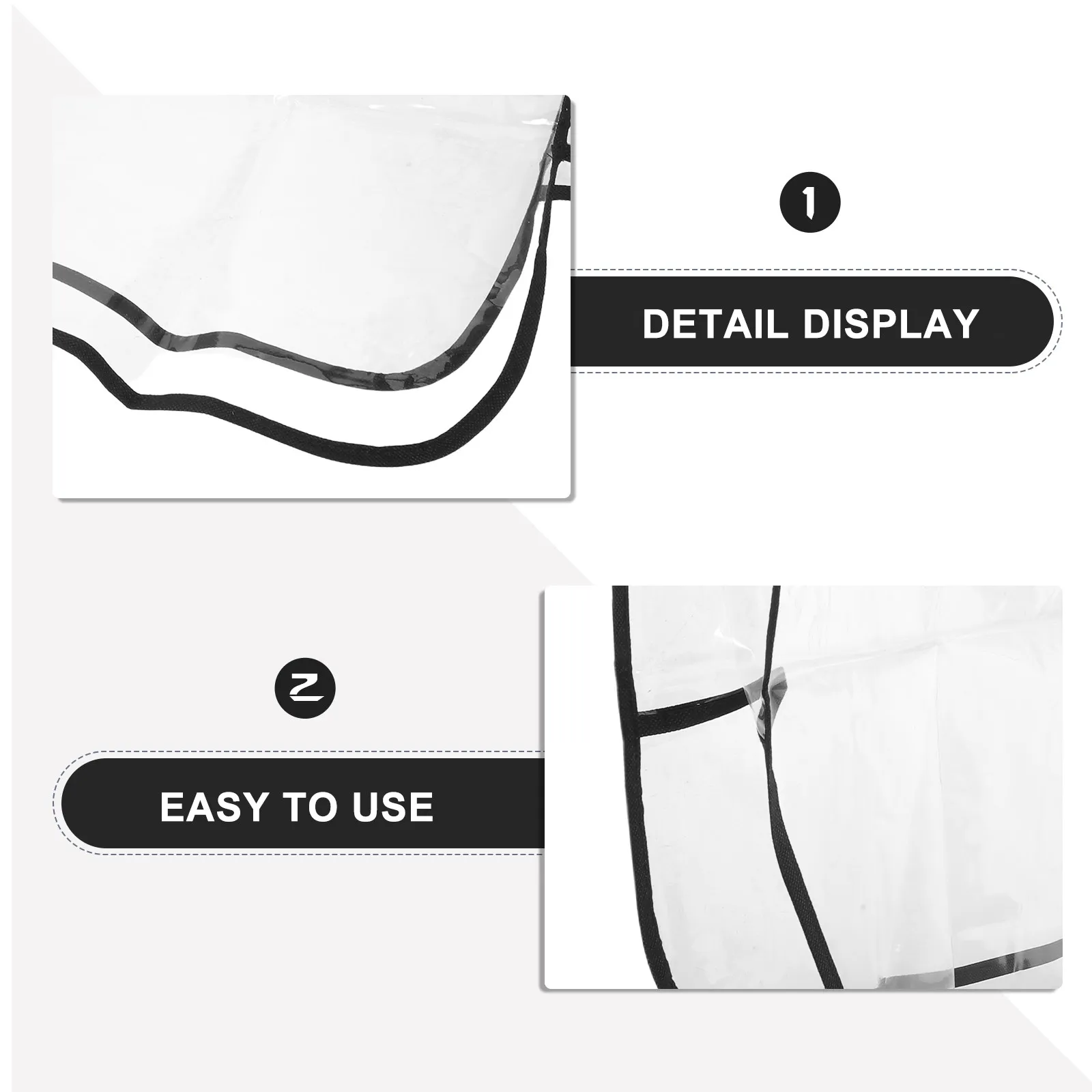 Barber Shop Chair Cover Back Protectors Clear Plastic Salon Covers Beauty Barbershop Stylist