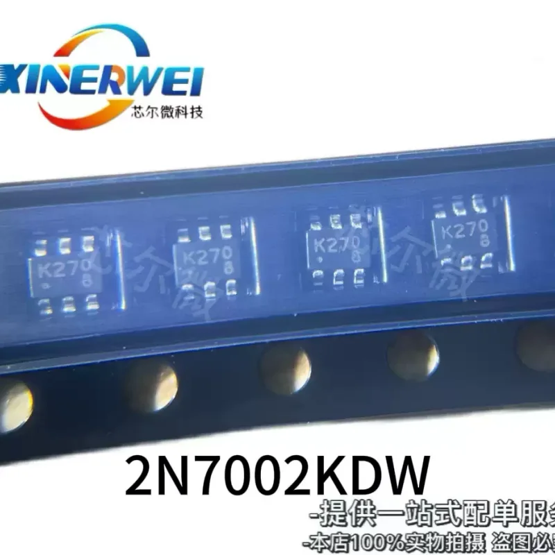 10-100pcs brand new original 2N7002KDW SOT363 silk screen K27 K27 chip MOS tube 2N7002KDW