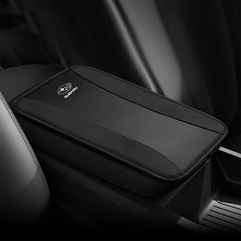 New Car Armrest Box Pad Seat Box Soft Mat For Subaru STI Forester XV Outback Legacy WRX Tribeca Levorg BRZ Crosstrek Accessories