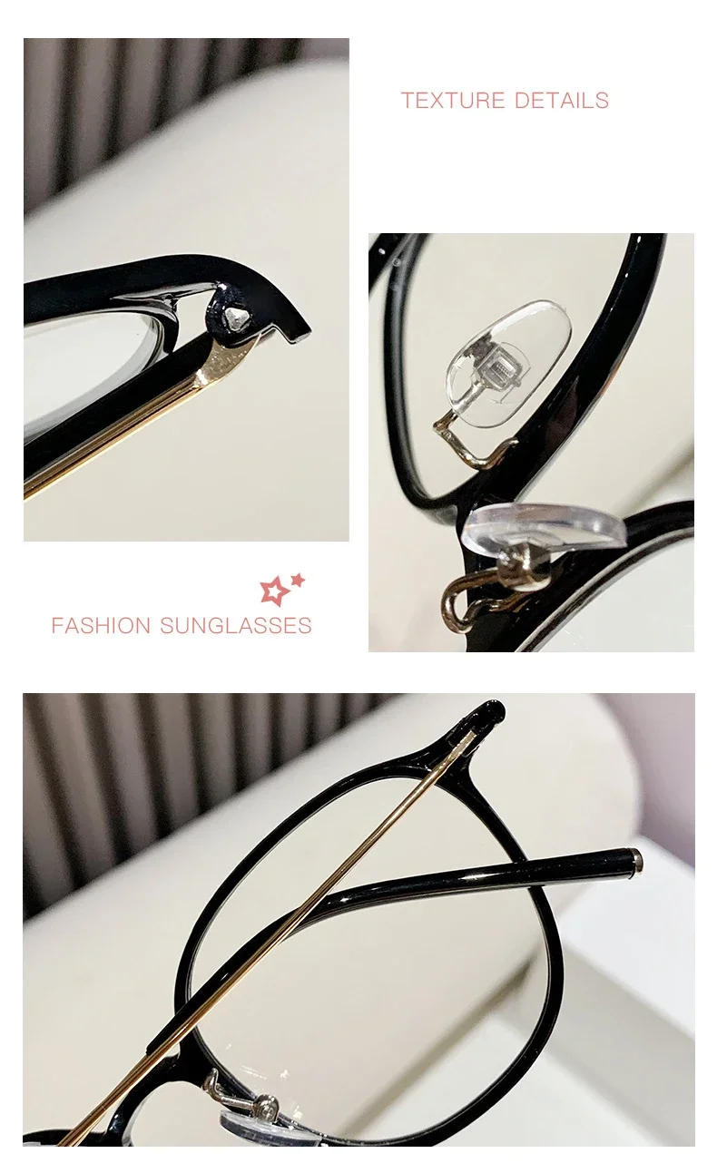 Photochrome Anti-Blau-Presbyopie-Brille, ultraleicht, für Damen und Herren, Lesebrille, klare Fernsichtbrille, Linse, Dioptrien 0 bis + 4,0 – Detail 7