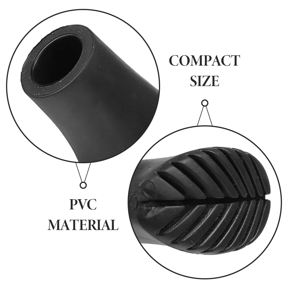 

Non-slip Mat Trekking Pole Foot Cover Hiking Tips Plastic for Cane Stick Nonskid Walking