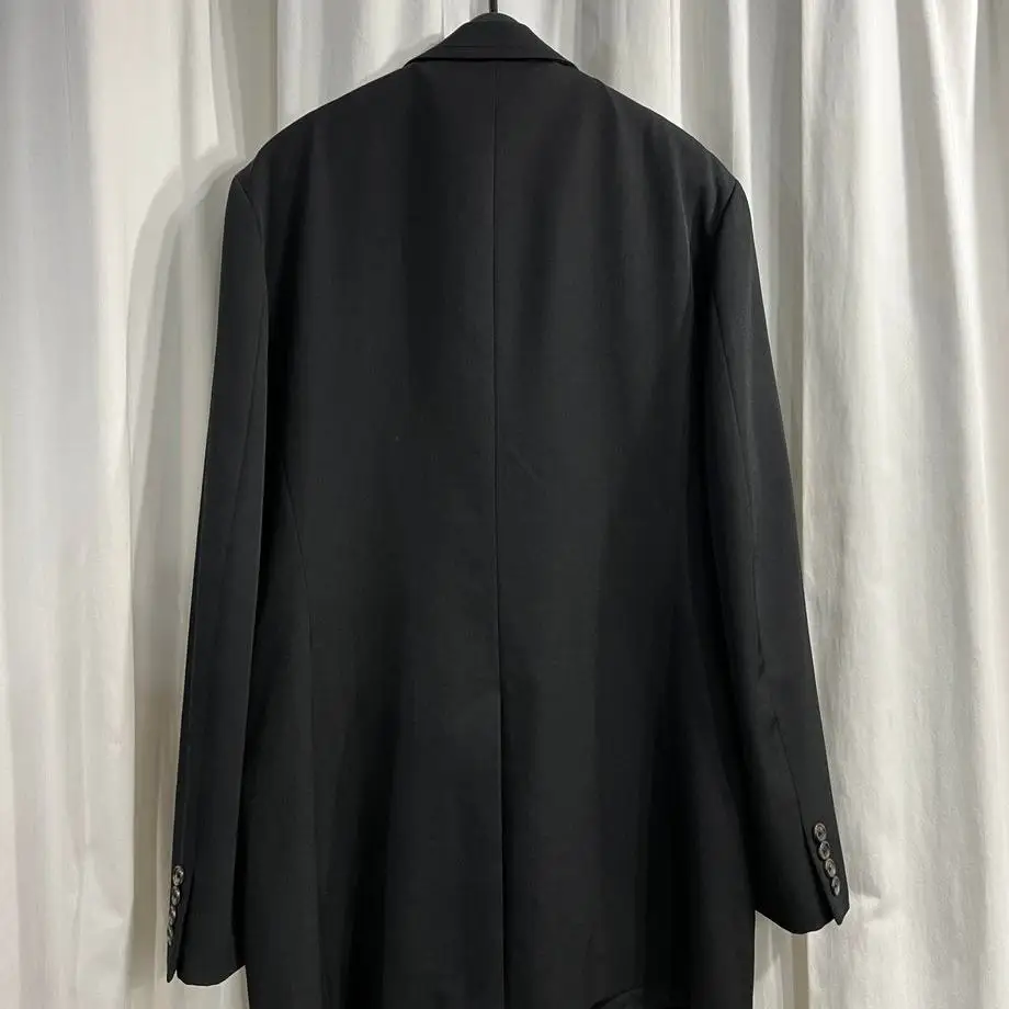 TOP-YAMAMOTO ® Black Men's Business Casual Loose Fit Slim-fit Suit