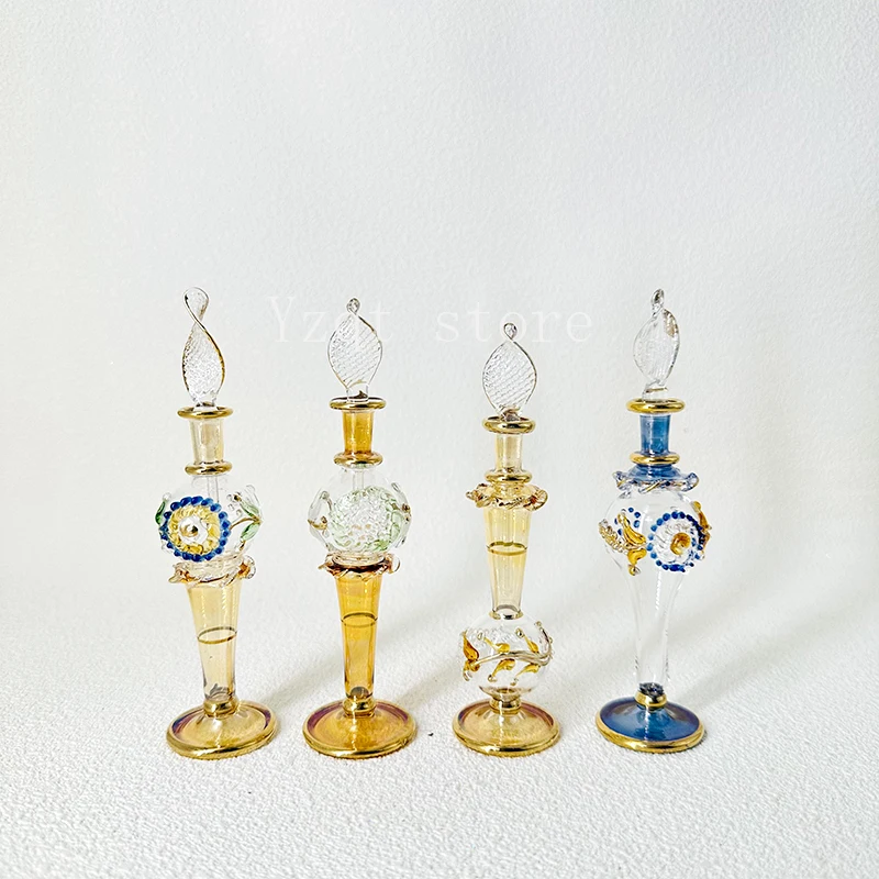 Egyptian perfume bottle, handmade flavor bottle, glass bottle delicate decoration, micro-flaw ornament