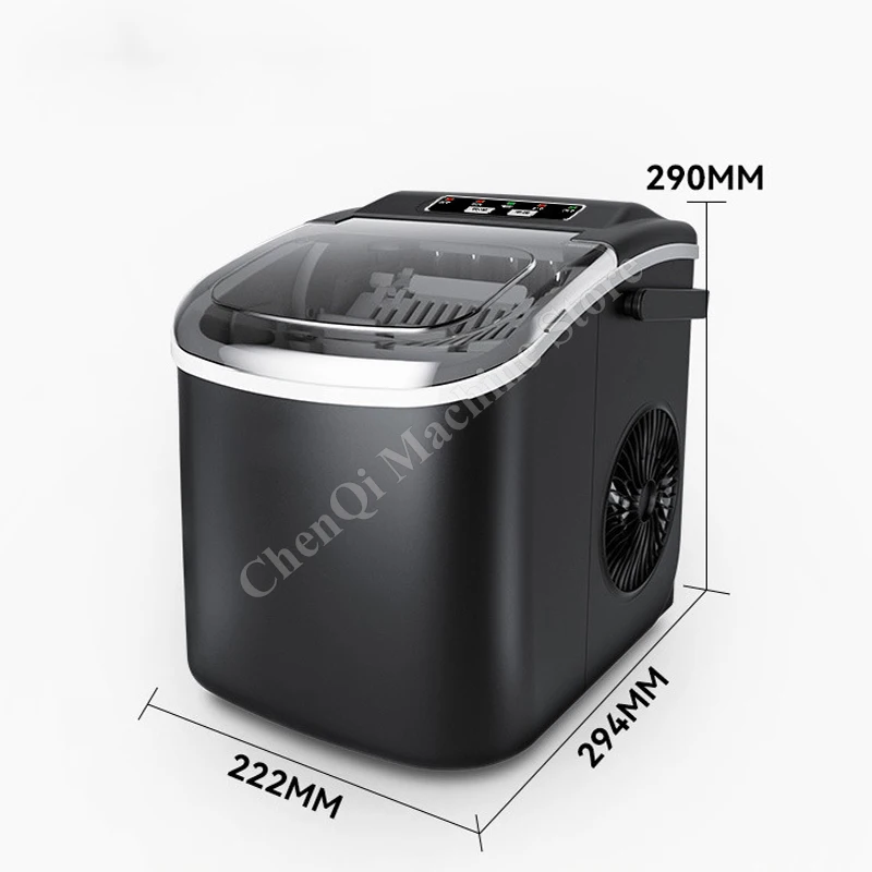 【夏のセレクション！】 ポータブルカウンタートップ製氷機ホームオフィス9個のアイスキューブ準備完了6分26ポンド氷/24時間製氷機