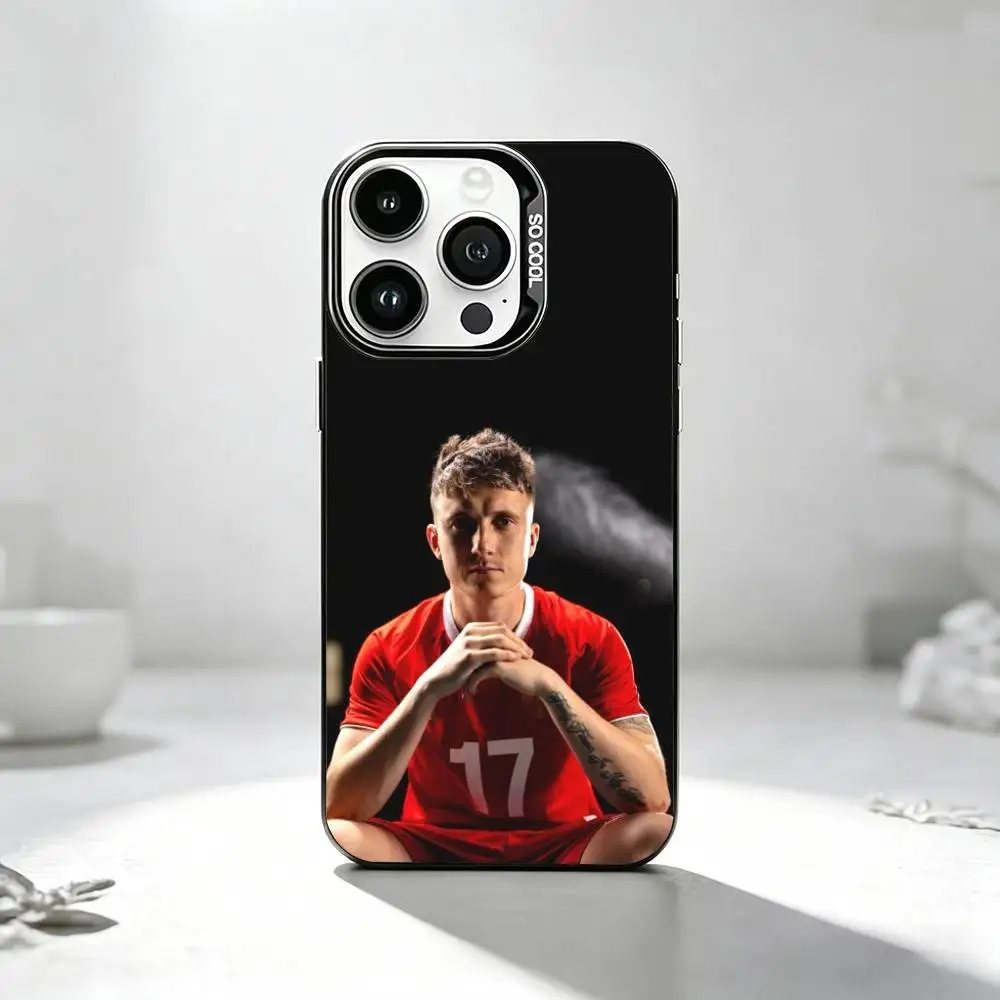 Football Aleksandr-R Golovin Sports Phone Case For iPhone 17,16,15,14,13,12,11 Plus,Pro Max,XS,Colorful Silver Black Cover