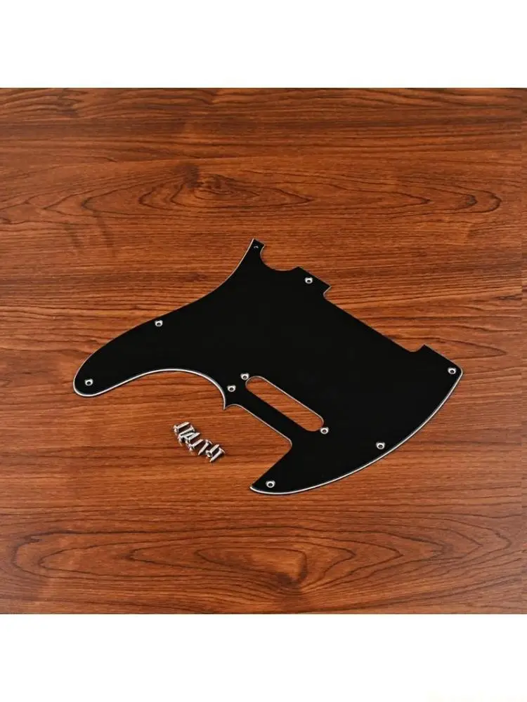 

31BE Накладка с 8 отверстиями, 3-слойная однотонная черная гитарная накладка для хамбакеров