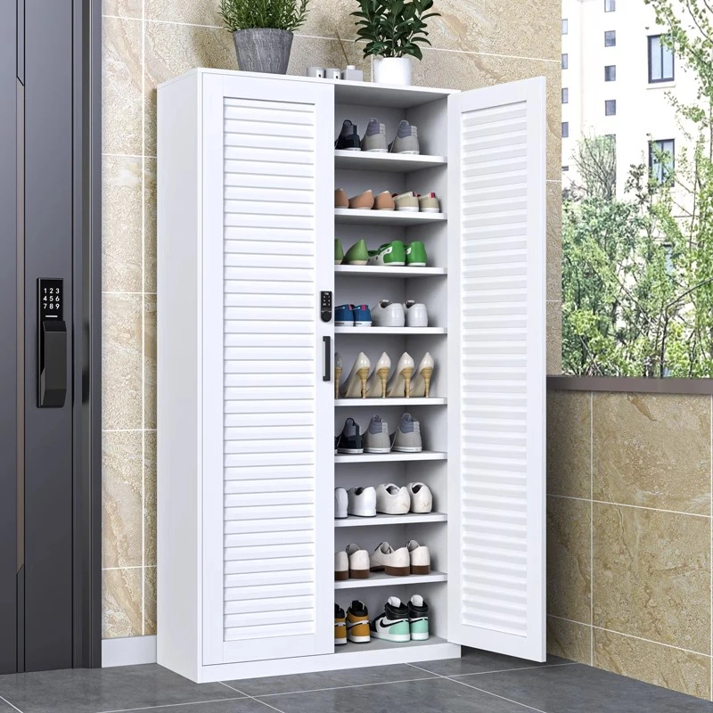 

Organiser White Shoes Rack Metal Steel Indoor Keyword Shoes Rack Living Room Simple Meuble Chaussures Entrance Furniture