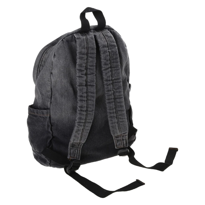 กระเป๋าเป้ลำลองผ้าเดนิมมีซิปกระเป๋านักเรียน Daypack สำหรับวันวาเลนไทน์