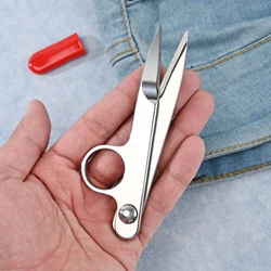 All Steel Scissors Profession Stainless Steel Embroidery Scissors Sewing Shears Simple Kitchen Household School Office Scissors