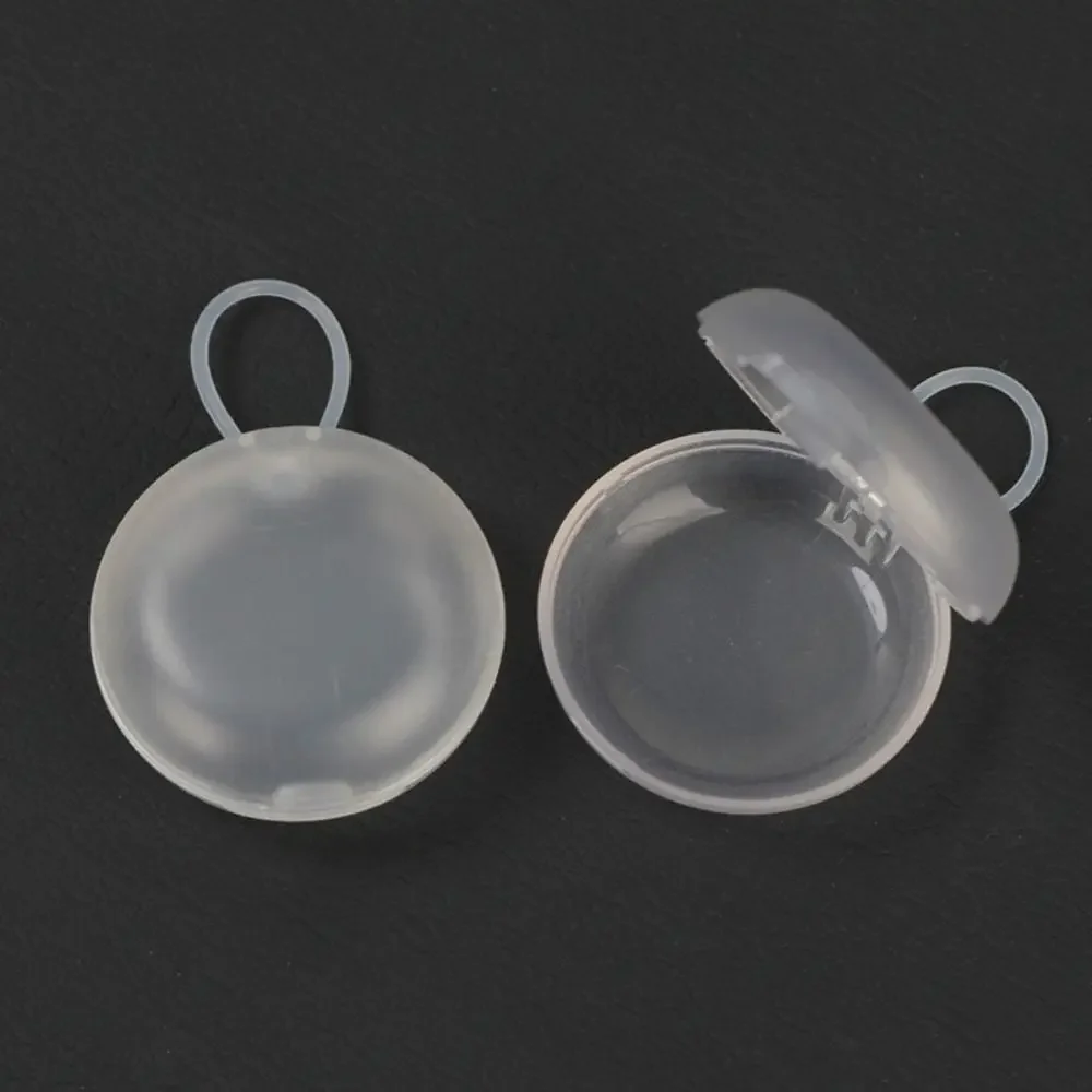New Plastic Soundproof Earplug Box Round Shape Mini Mini Earplug Case Sleeping Earplug Organizer Jewelry Organizer