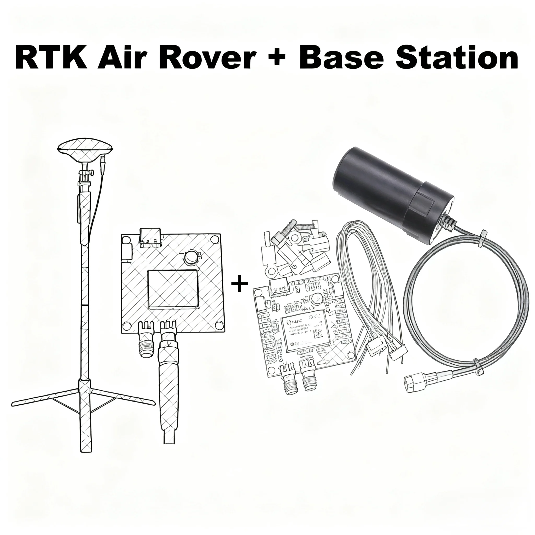Angeltoy SparkFun GPS RTK2 Board ZED F9P Qwiic High-Precision UAV GNSS Series Ardupilot Pixhawk PX4 FPV AutoPilot flight control