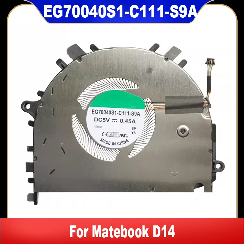 

EG70040S1-C111-S9A New For Huawei Matebook D14 Nbl-WAQ9RP CPU Cooling Fan Heatsink Radiator DC5V 0.45A High Quality