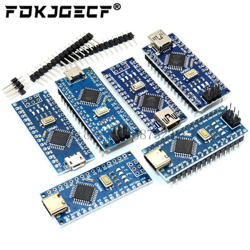 Mini / Type-C / Micro USB Nano 3.0 With the bootloader compatible Nano controller for arduino CH340 USB driver 16Mhz ATMEGA328P