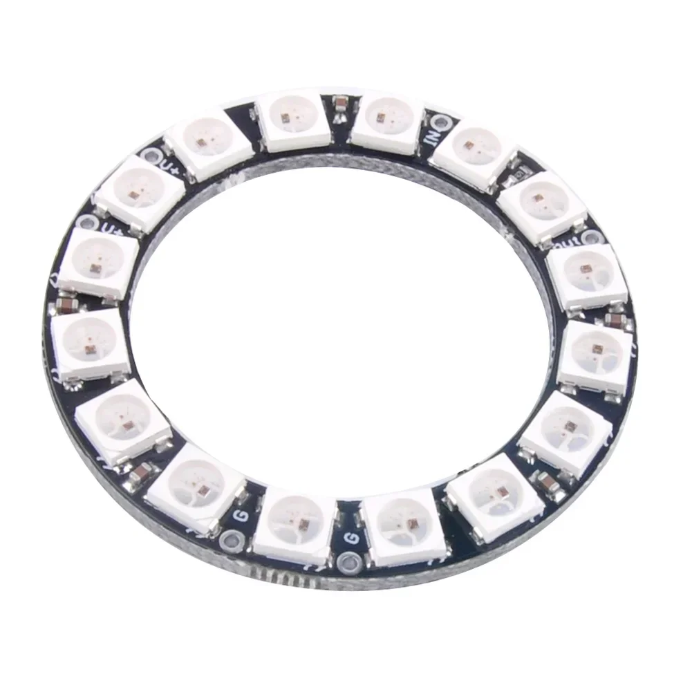 WS2812B 5050 RGB LED Ring 7/8/12/16/24/60 Bits Lamp Licht met geïntegreerde drivers WS2812 voor Arduino Raspberry Pi