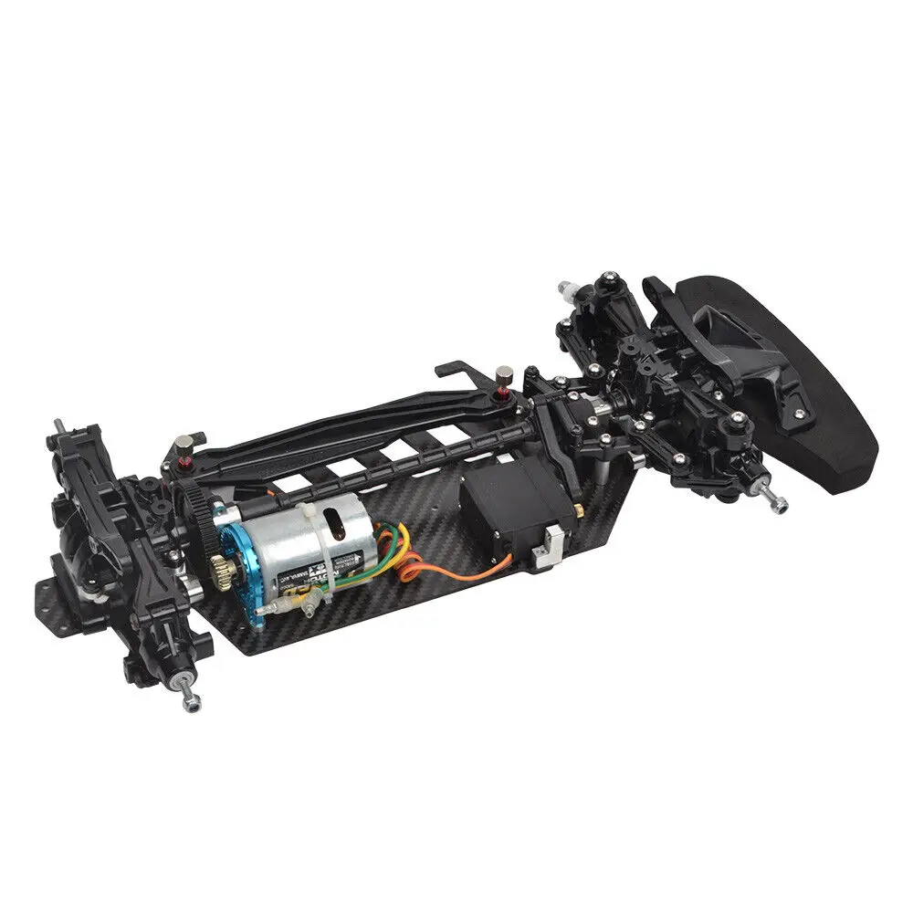 Cubierta inferior de carbono con caja diferencial para 1/10 Tamiya TT02 TT02D TT-02R TT-02S TT-02SR accesorios de actualización de chasis