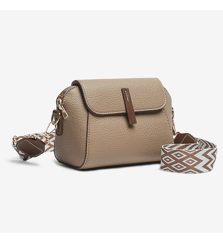 Fashion Wide Strap Crossbody Bags for Women Phone Bags Small Simple Shoulder Side Bag PU Leather Lady Luxury Handbags Commute