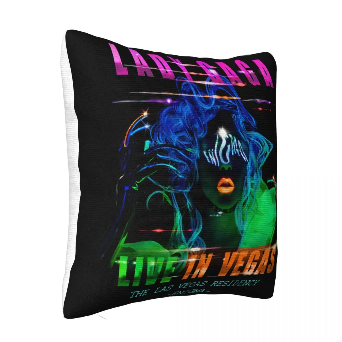 Lady Gaga Live In Vegas Enigma Tour 2019 With Dates Men Black S 4Xl Ba Male Pillow Case