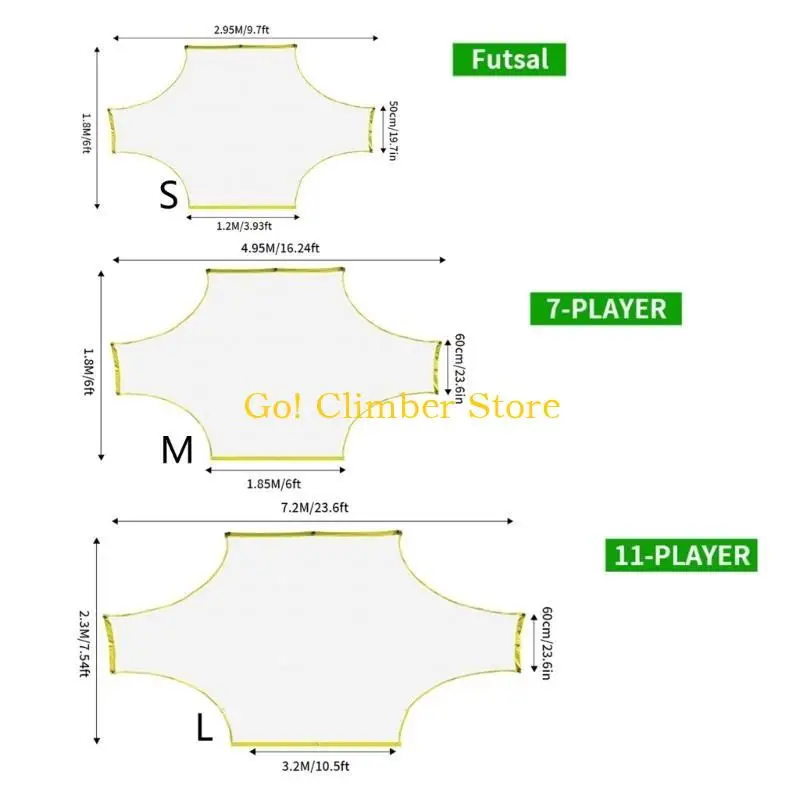 شبكة كرة القدم المحمولة Q84C، ممارسة ضربات المرمى، أهداف كرة القدم، شبكة تدريب التهديف، شبكة تدريب كرة القدم