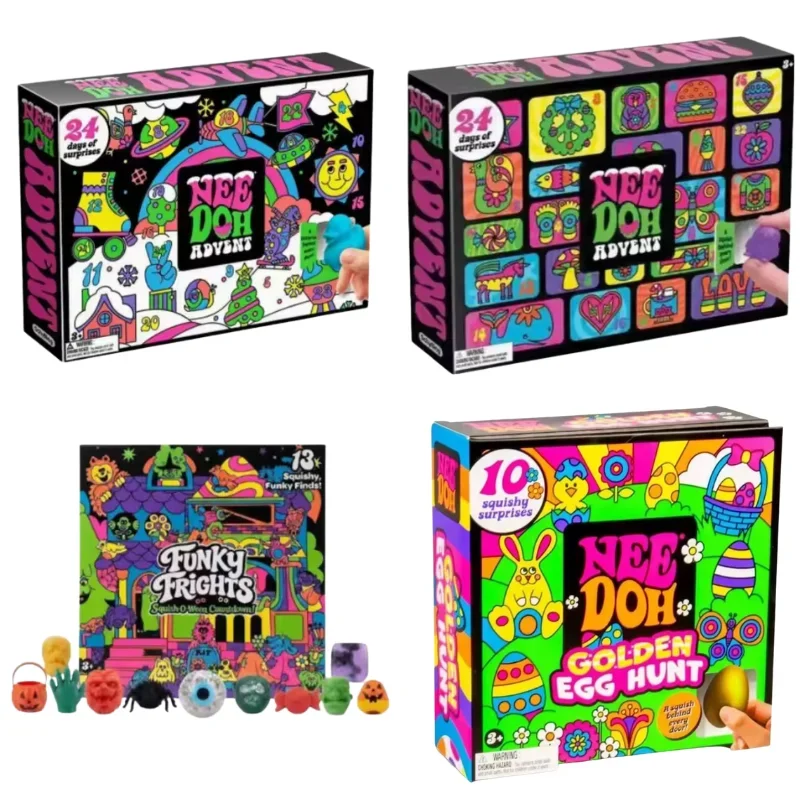 2026 Hot Christmas 24 Grid Countdown Blind Box Treasure Hunt Daily Surprise Decompression Pinch New Year Party Holiday Gifts Box