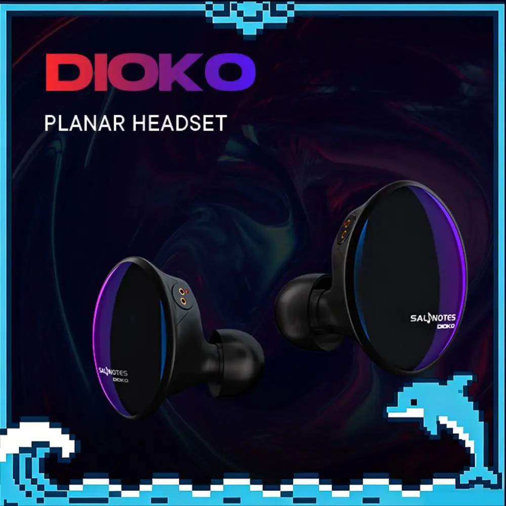 

Наушники-вкладыши 7HZ Crinacle Salnotes Dioko с 14,6-мм планарным драйвером, Hi-Fi, съемный кабель, IEM