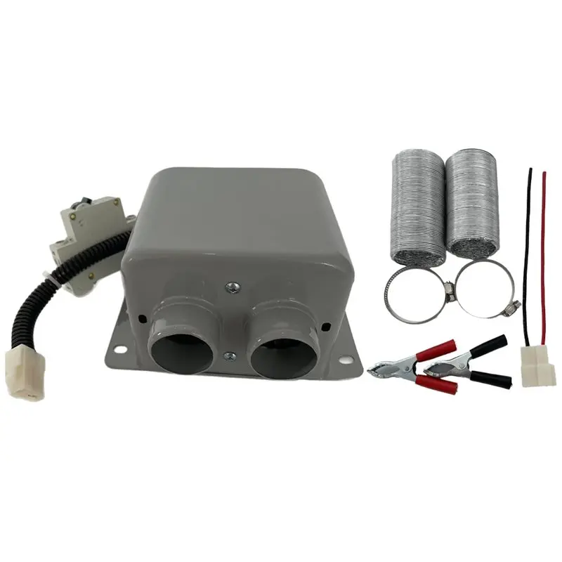 Windshield Defrosting 2-Hole Car Heater DC 12V Defogger Kit Warmer For Truck Vehicle Taxi Winter Wintertime Low Noise