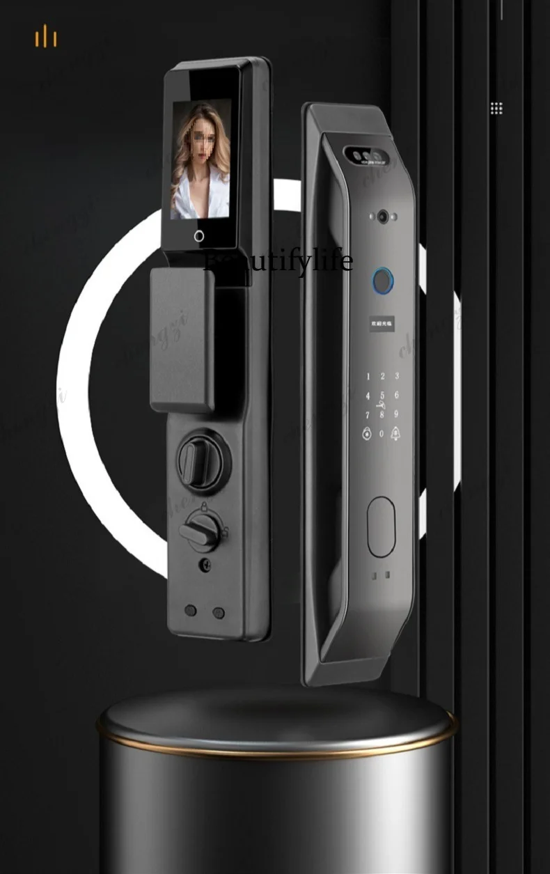 Fingerprint lock, fully automatic visual intelligence, password lock, household anti-theft door, electronic lock