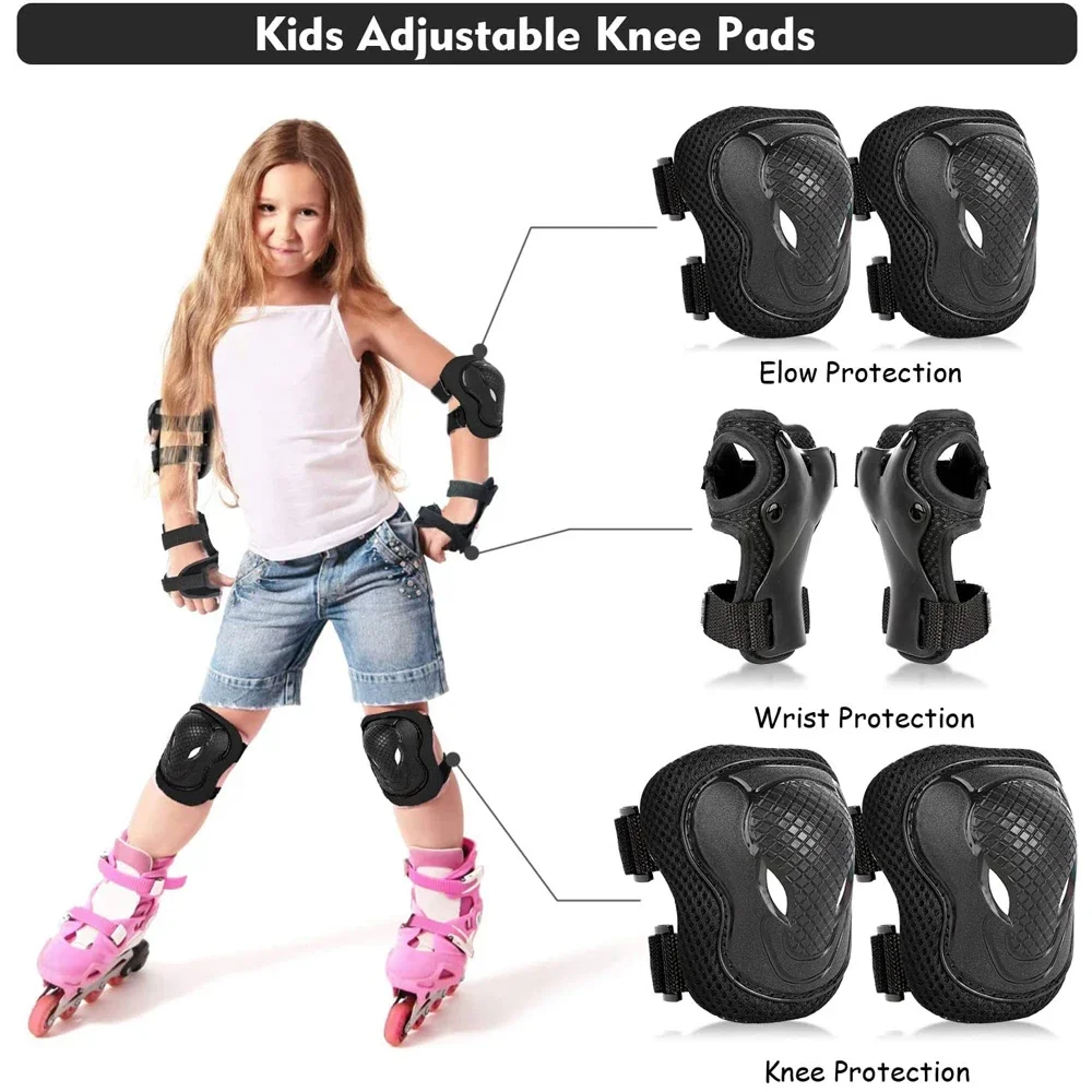 Kids Sports Knee Pads Elbow Pads Guards Protective Gear Set Safety Gear for Roller Skates Cycling Bike Skateboard Inline Riding