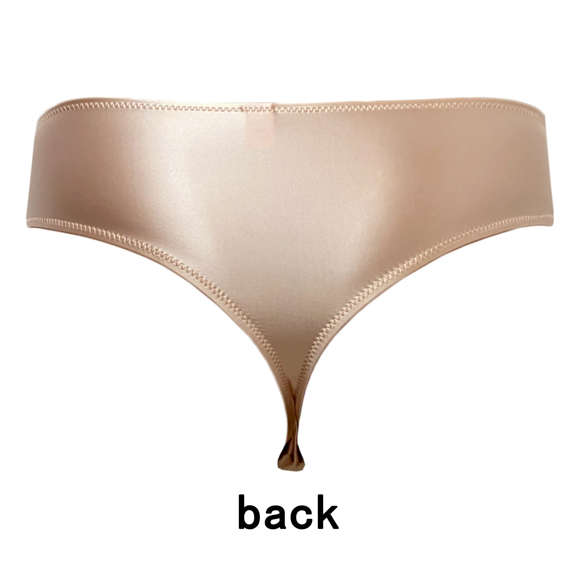 XClocKNYoung satin glossy men thong silky smooth thongs glossy pants bikini Open crotch sport swim pants bottoming underpants
