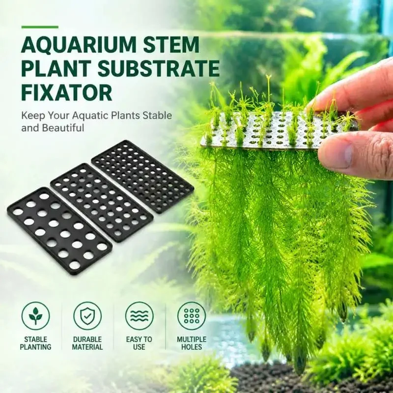 Aquarium Stem Plant Substrate Fixator Fish Tank Aquascape Plant Anchor Gravel Base Holder for Underwater Landscape Layout
