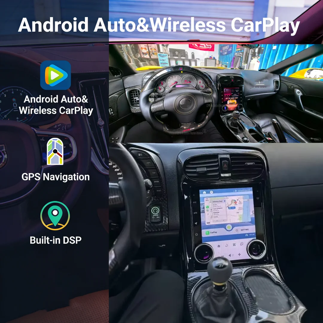 

joh For Chevrolet Corvette C6 2005 2006 2007-2013 Carplay Stereo Car Android Radio Multimedia Player GPS Navi Bluetooth Audio