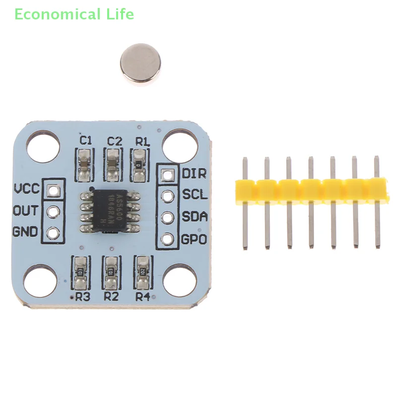 AS5600 Magnetic Encoder Magnetic Induction Angle Measurement Sensor Module 12Bit High Precision