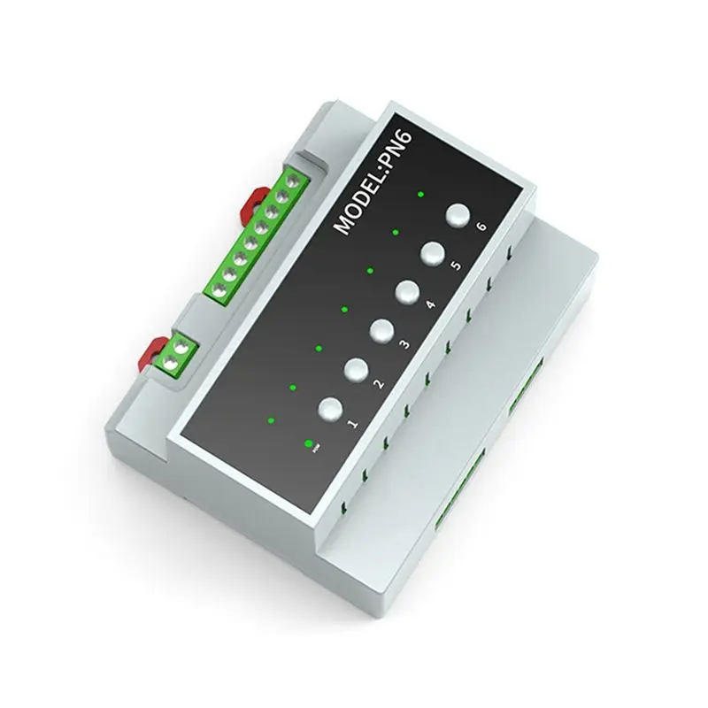 

FFYY-Tuya Smart Home 6-Channel 16A Relay Switch Module Dry Contact Module For Intelligent Appliance Control