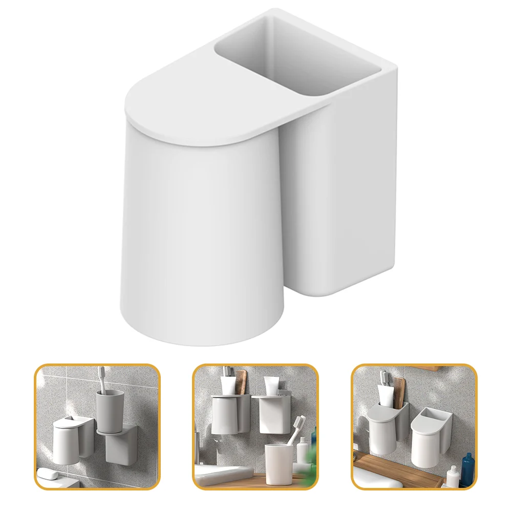 

Shower Toothbrush and Toothpaste Holder Holders Wall Mounted Mouthwash Dispenser Electric Abs Bathroom Shelf